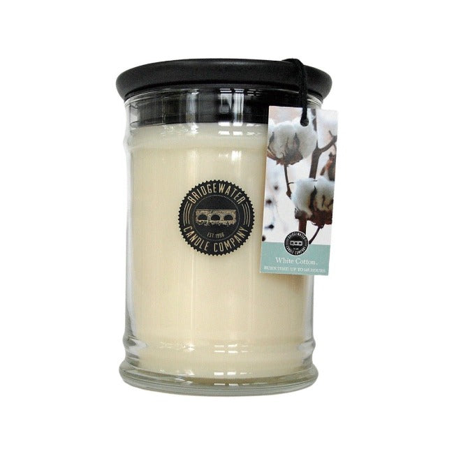 Bridgewater Candle White Cotton - Duftkerze im Glas mit Deckel - GartenX - Kerzen